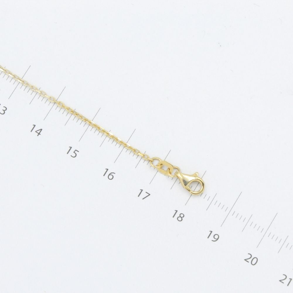 Pulsera de Oro 14k de Tejido Fino con Trébol Diamantado mod. 8288