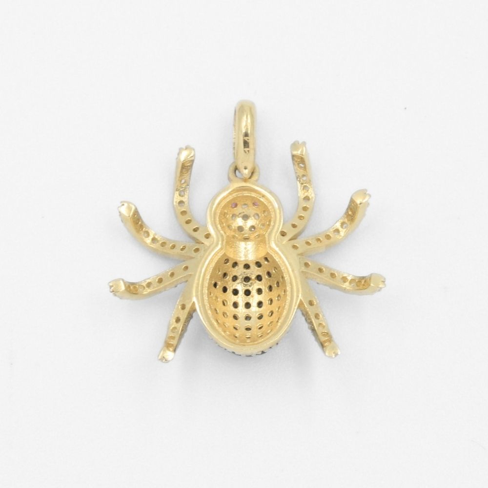 Dije de Oro 14k Tarántula Brillante en Diseño Hueco mod. 7703