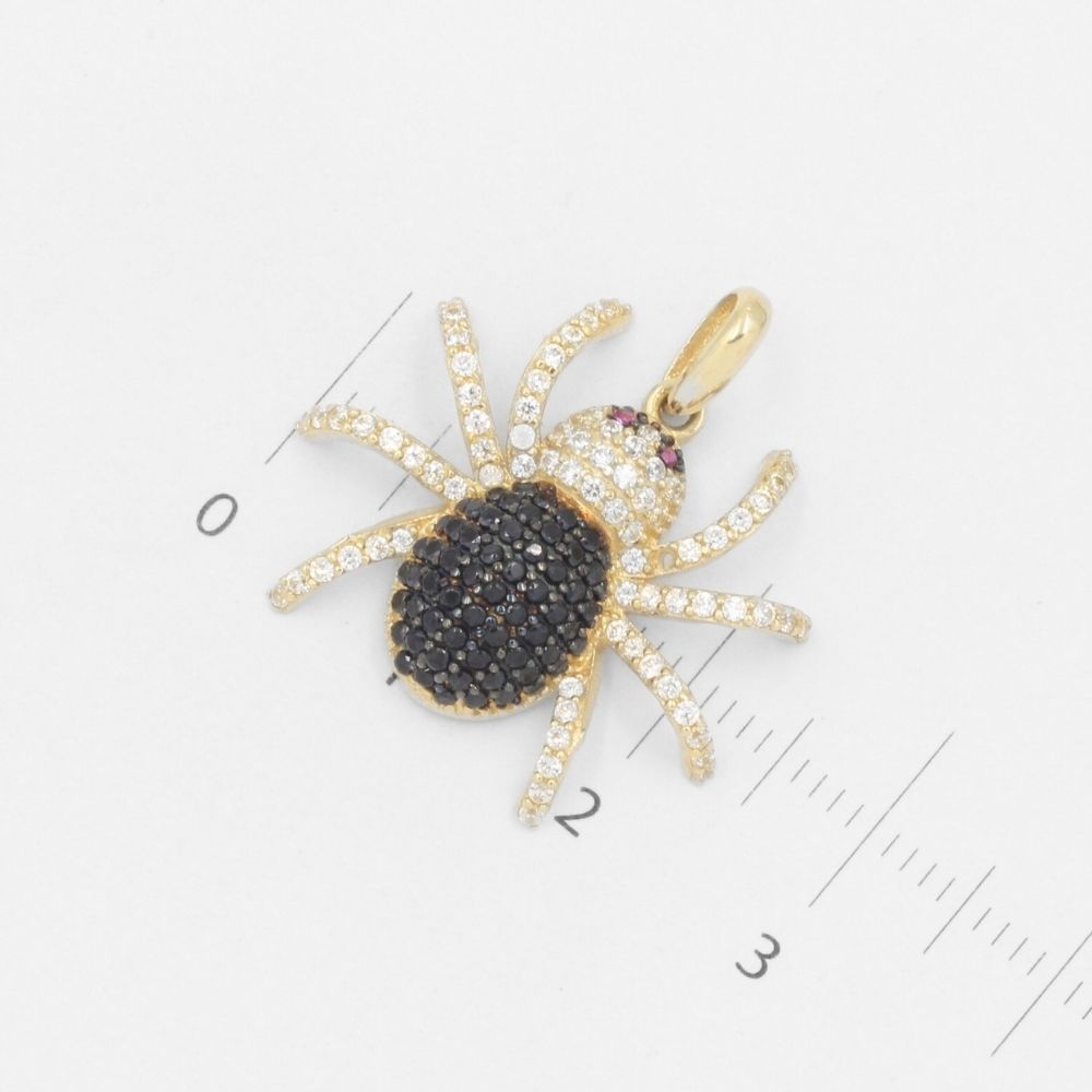 Dije de Oro 14k Tarántula Brillante en Diseño Hueco mod. 7703