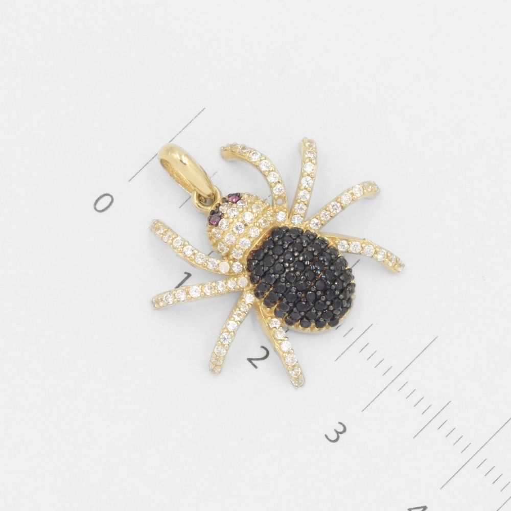 Dije de Oro 14k Tarántula Brillante en Diseño Hueco mod. 7703