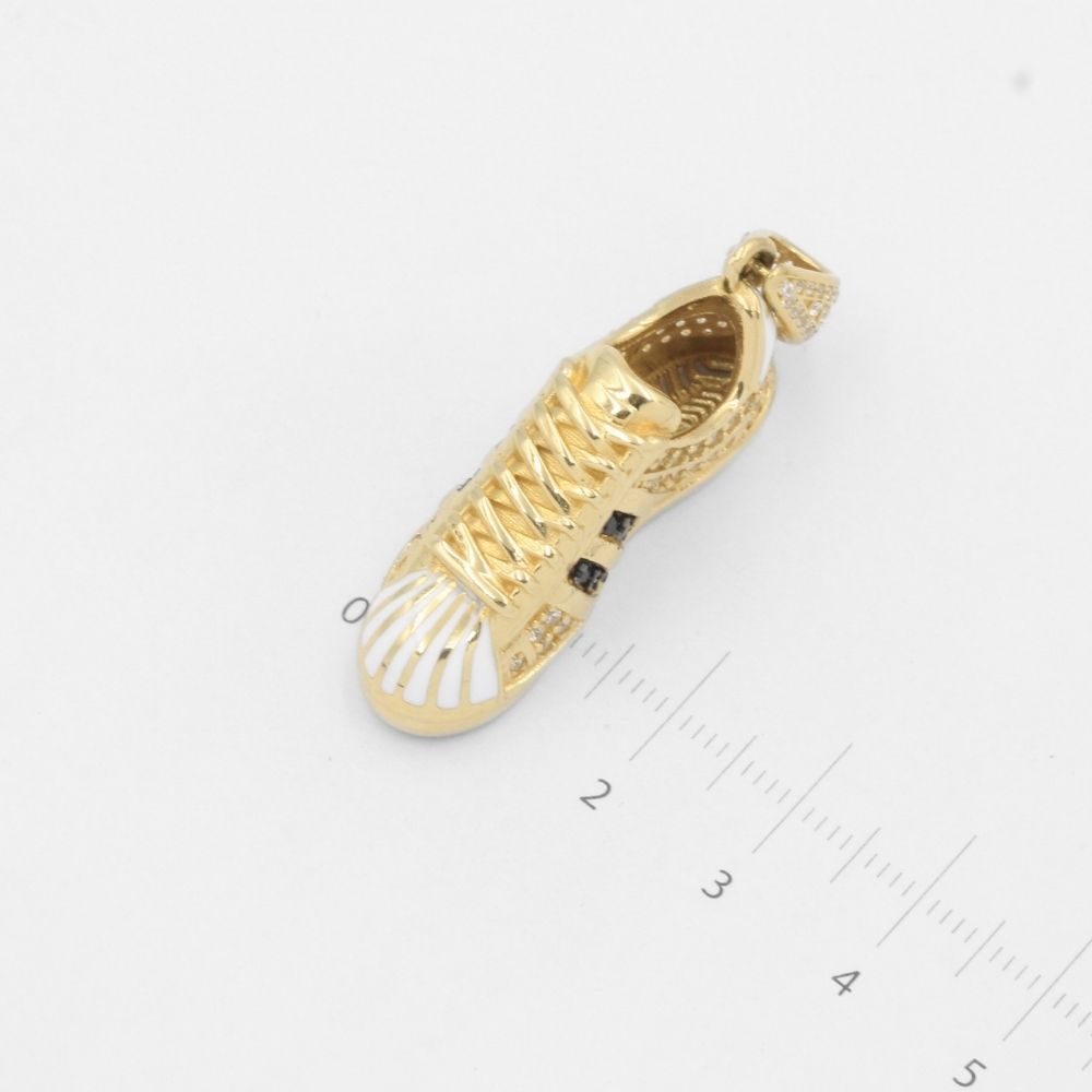 Dije de Oro 14k Tenis Brillantes con Zirconias Finas mod. 7903