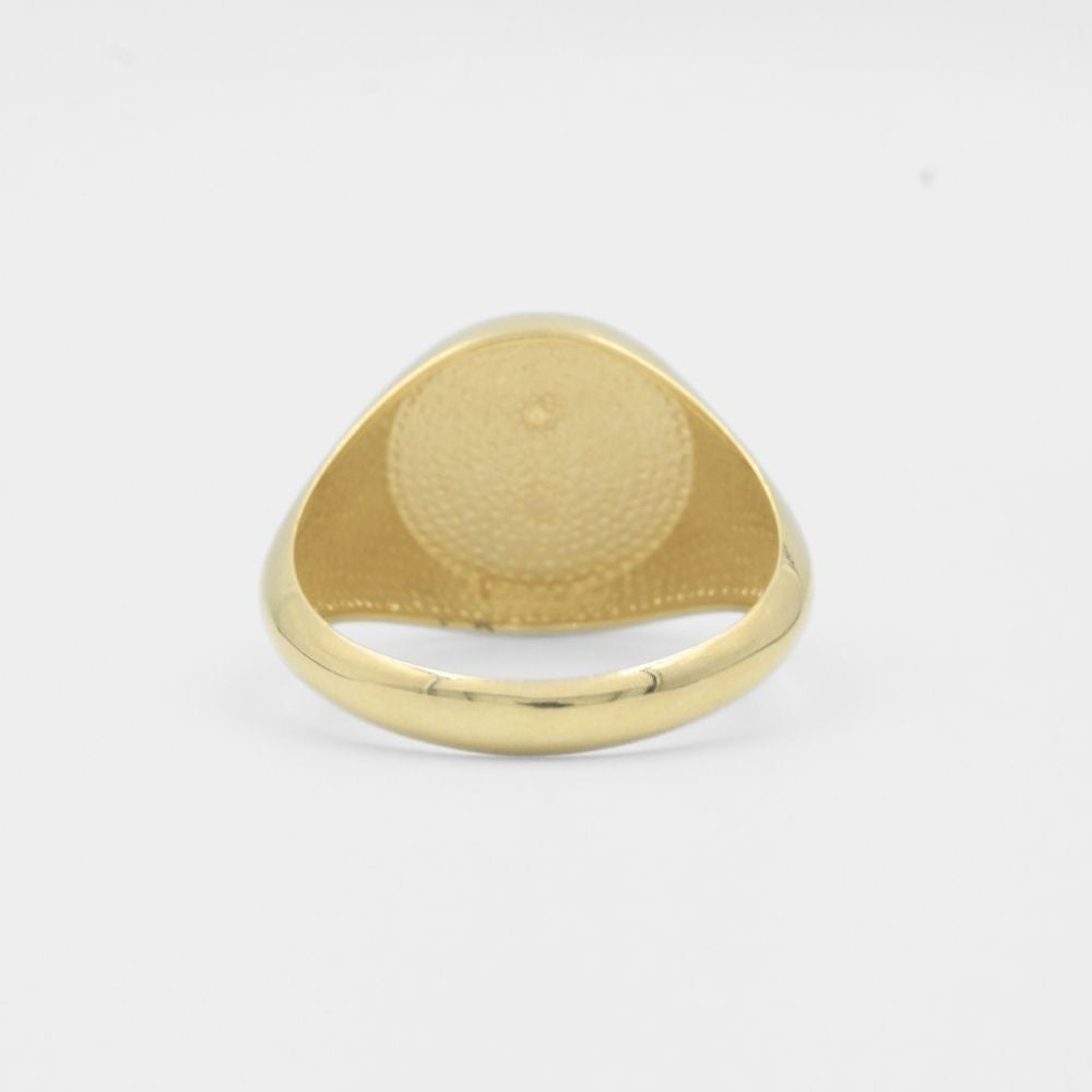 Anillo de Oro 14k de Sello Circular mod. 7940