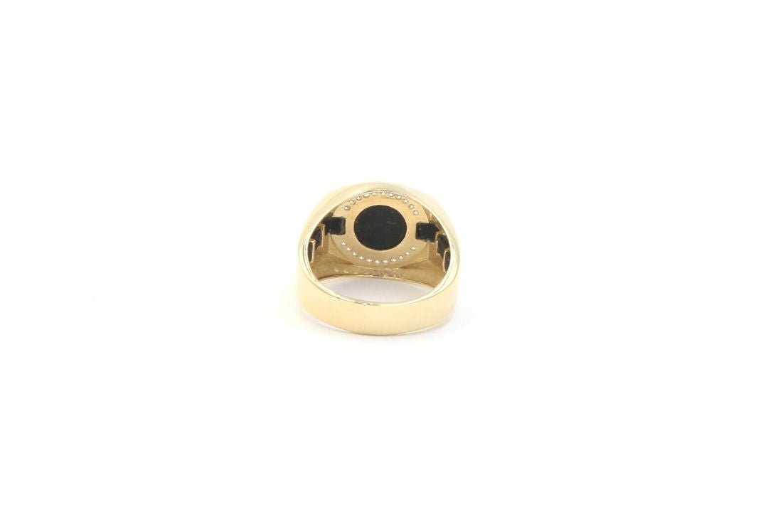 Anillo con Zirconias y Onix mod. 5368 - Joyería Orovel’s