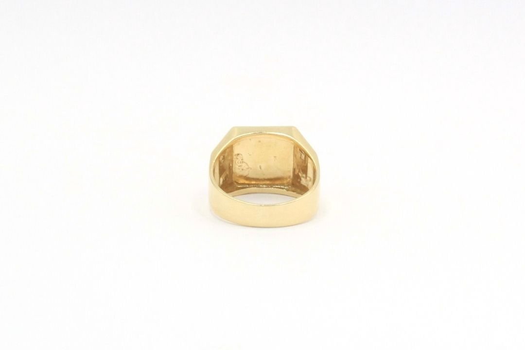 Anillo Sello con piedra Onix mod. 5032 - Joyería Orovel’s